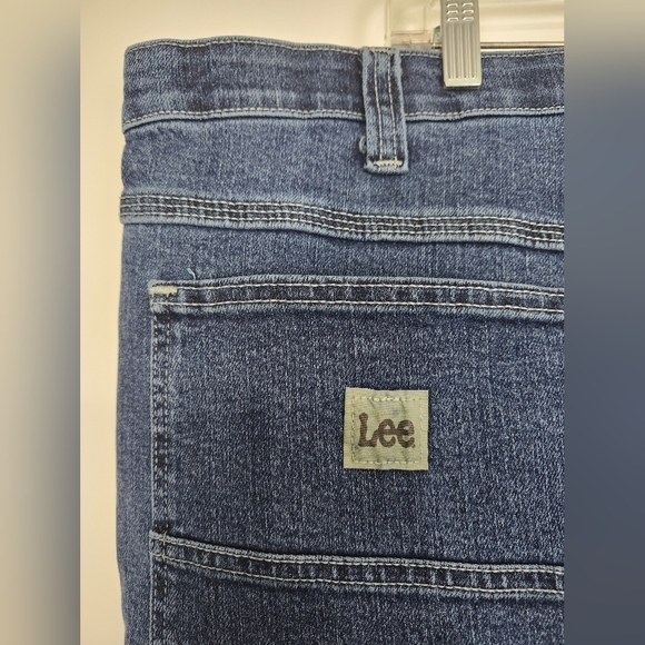 Lee Carpenter Loose Fit Straight Leg Original Stone Jeans 48x29 - Picture 4 of 11